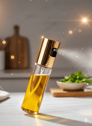 100 ml - Cooking Oil Sprayer Dispenser Pro | Inside Glass Oil Spray Bottle | Food-Grade Portable Oil/Vinegar Sprayer Bottle Kitchen Gadgets for Cooking