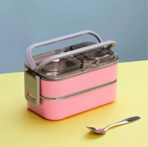 Lunch Box Containers Portable Bento Box Multi-Layer Large Capacity Stainless Steel Lunch Box for Nursery School Work Picnic Travel