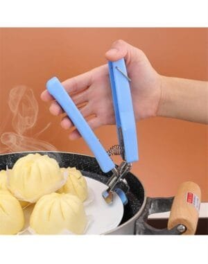 Pakkad for Kitchen, Pincers for Kitchen, Stainless Steel Anti-Hot Bowl Clip Gripper Tongs for Lifting Hot Dishes Bowl Holder Pack of 1