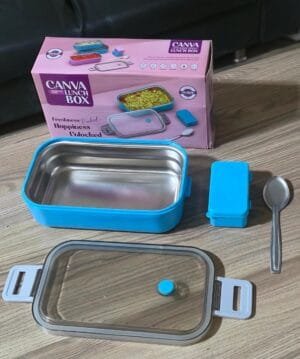 Single Layer Steel Lunch box I Tiffen box with Transparent Lid