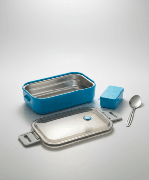 Single Layer Steel Lunch box I Tiffen box with Transparent Lid