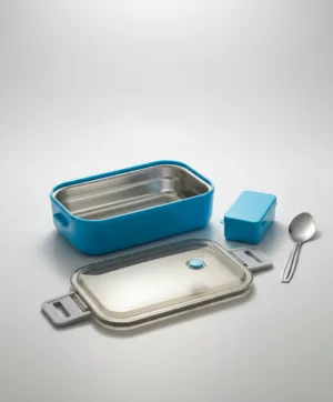Single Layer Steel Lunch box I Tiffen box with Transparent Lid