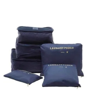 6 Pcs Cloth Organizer I Zipper bag travel Luggage packaging organizer