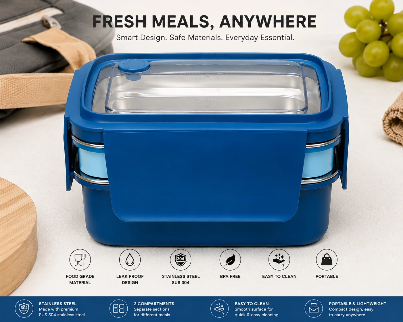 1300 ml lunch box b