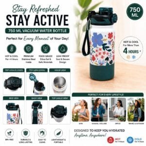 750 ML Vacuum Water Bottle